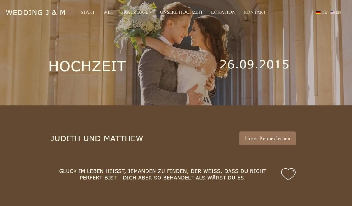 Hochzeit Judith und Matthew Hochzeit Judith und Matthew
